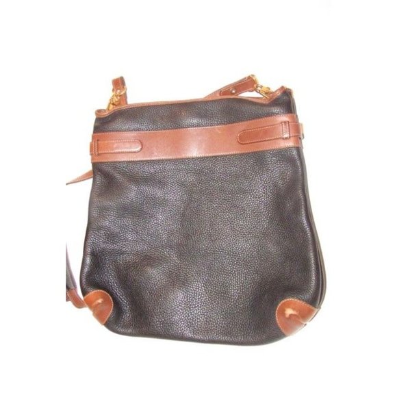 Gucci Vintage Black Pebbled Leather And Brown Leather Tote - Picture 2 of 12